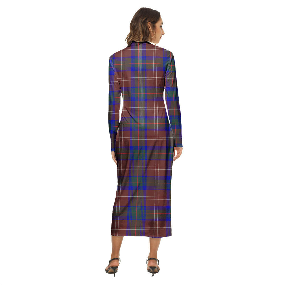 Chisholm Hunting Modern Tartan Crest Women's Hip Dress