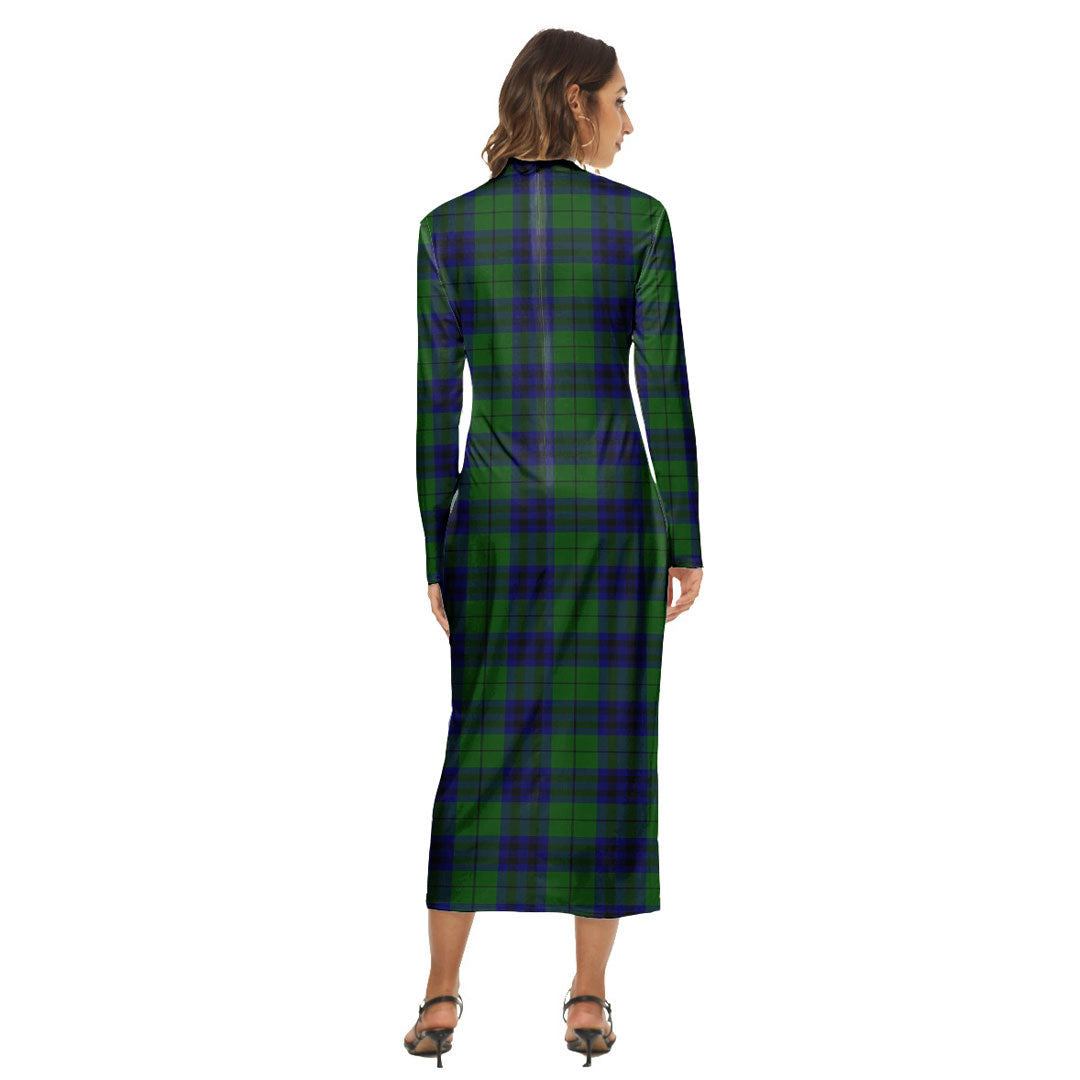 Keith Modern Tartan Plaid Women's Hip Dress