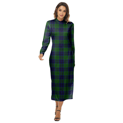 Keith Modern Tartan Plaid Women's Hip Dress