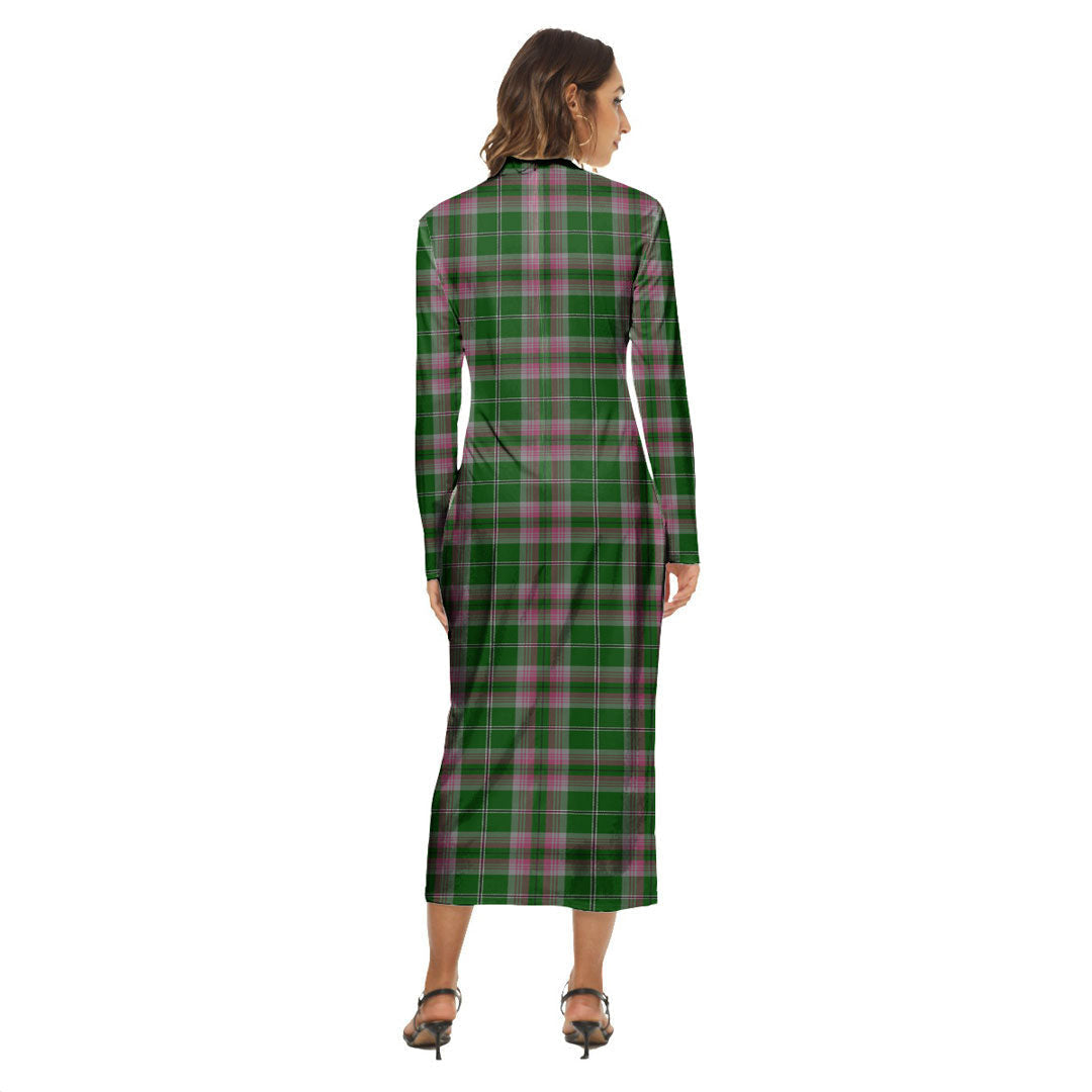 Gray Hunting Tartan Crest Women's Hip Dress