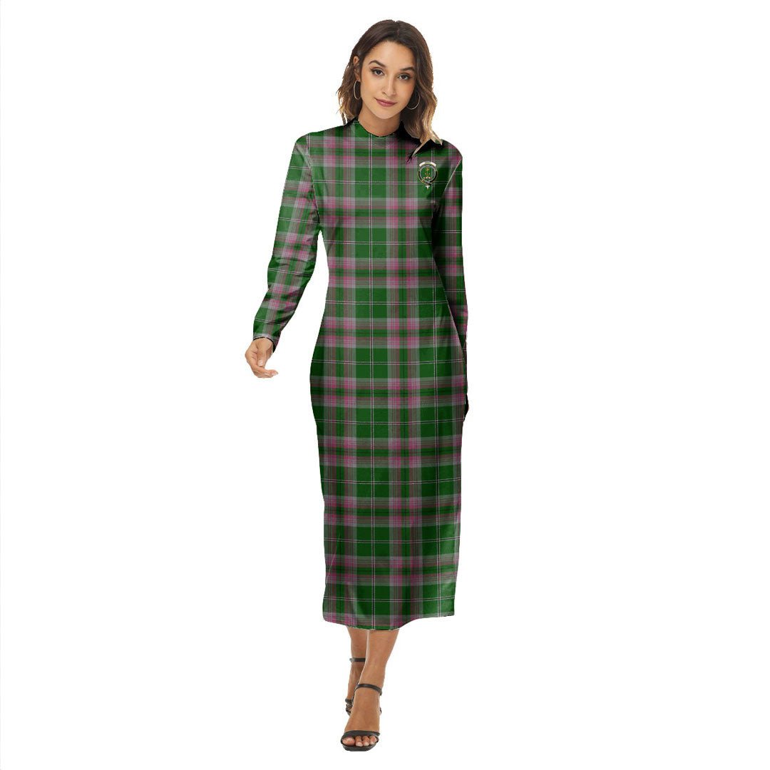 Gray Hunting Tartan Crest Women's Hip Dress