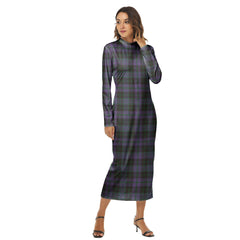 Clergy Green Tartan Plaid Women's Hip Dress