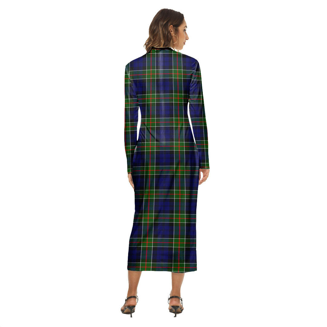 Colquhoun Modern Tartan Crest Women's Hip Dress