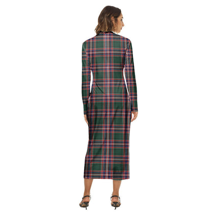 MacFarlane Hunting Modern Tartan Plaid Women's Hip Dress