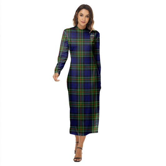 Colquhoun Modern Tartan Crest Women's Hip Dress