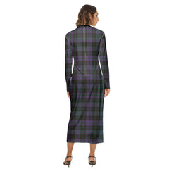 Clergy Green Tartan Plaid Women's Hip Dress