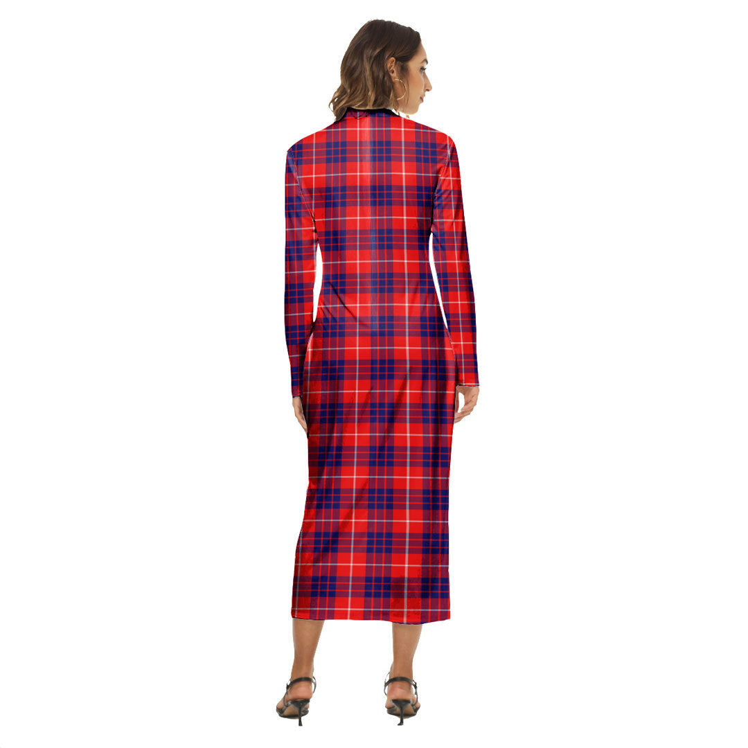 Hamilton Modern Tartan Crest Women's Hip Dress