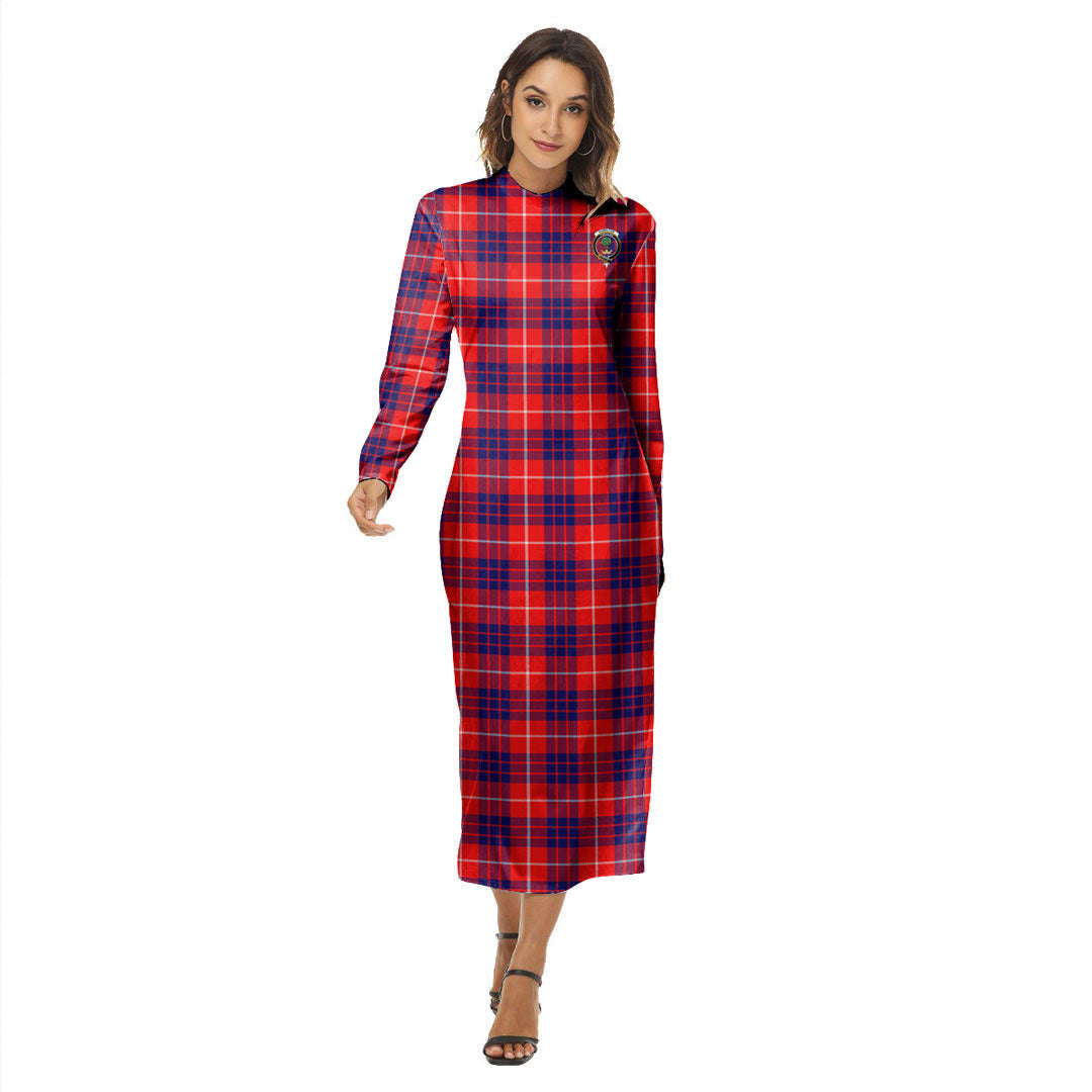 Hamilton Modern Tartan Crest Women's Hip Dress