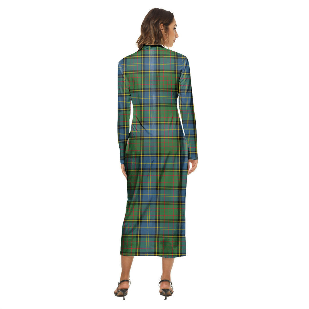 MacMillan Hunting Ancient Tartan Crest Women's Hip Dress