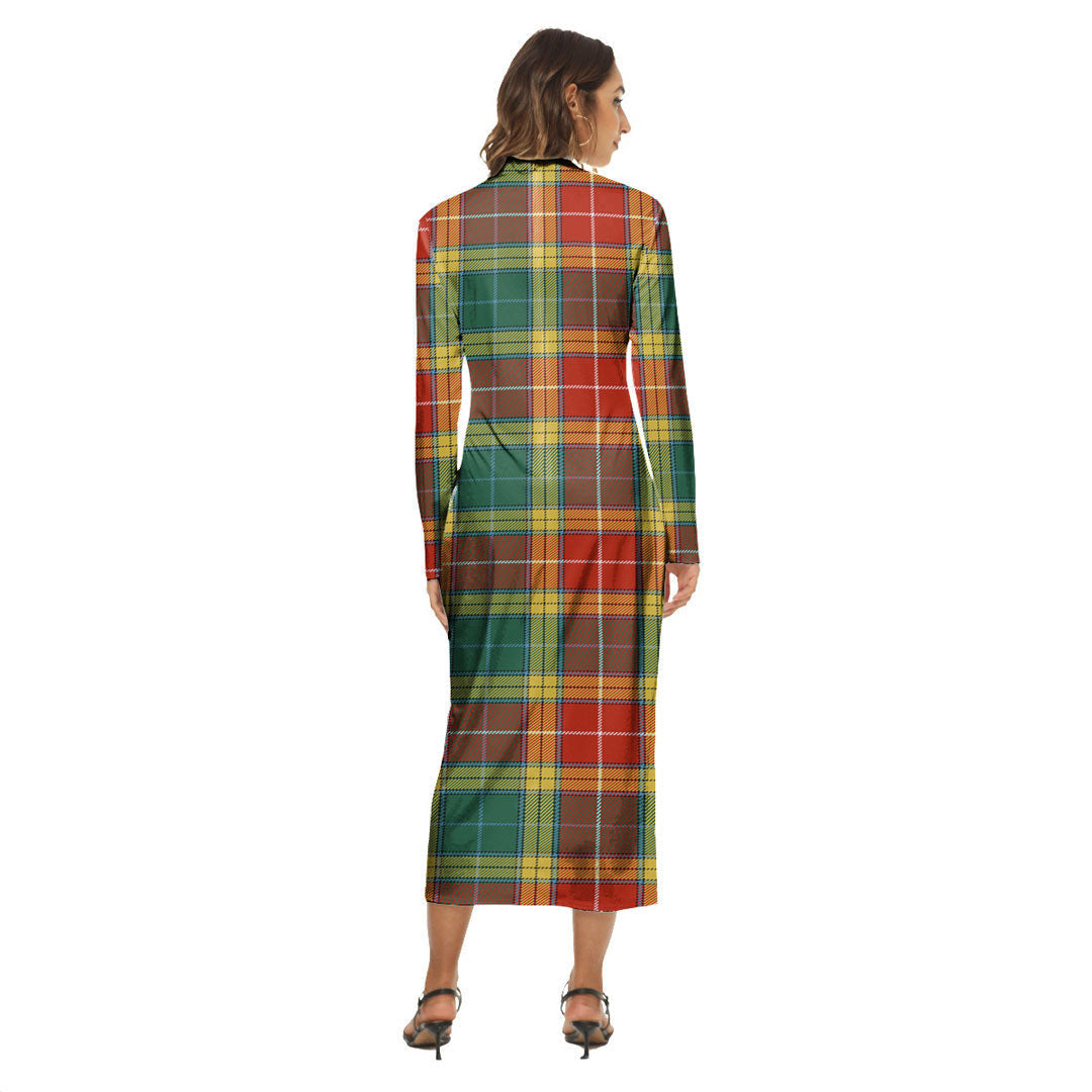 Buchanan Old Sett Tartan Crest Women's Hip Dress