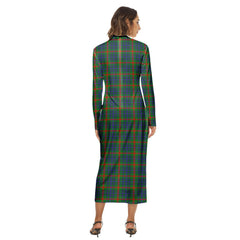 Aiton Tartan Plaid Women's Hip Dress
