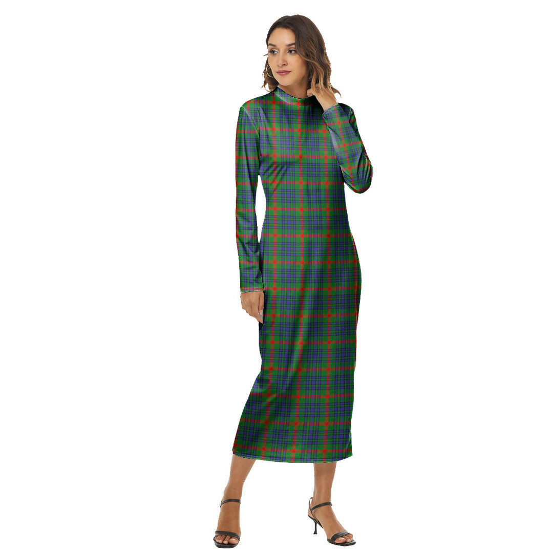Aiton Tartan Plaid Women's Hip Dress