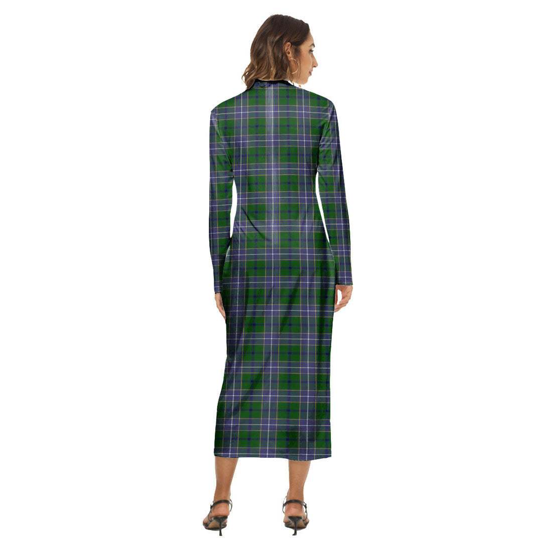 Wishart Hunting Modern Tartan Plaid Women's Hip Dress