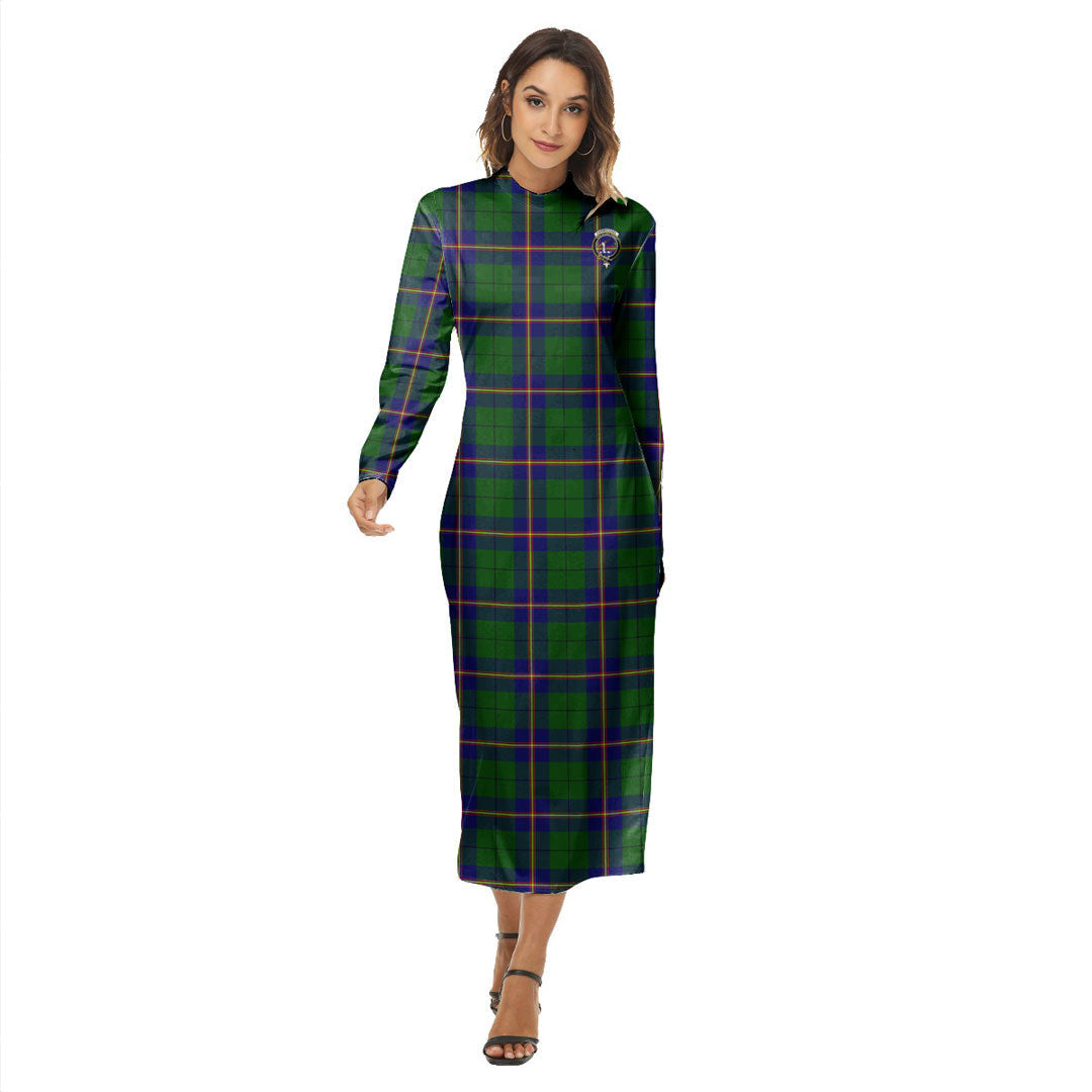 Carmichael Modern Tartan Crest Women's Hip Dress