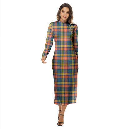 Buchanan Ancient Tartan Crest Women's Hip Dress