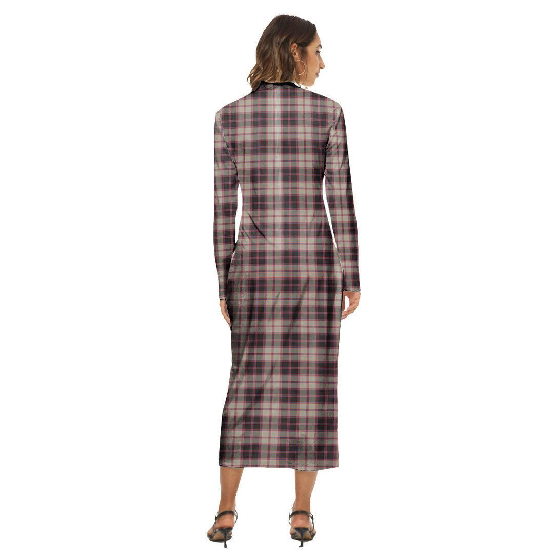 MacPherson Hunting Ancient Tartan Plaid Women's Hip Dress