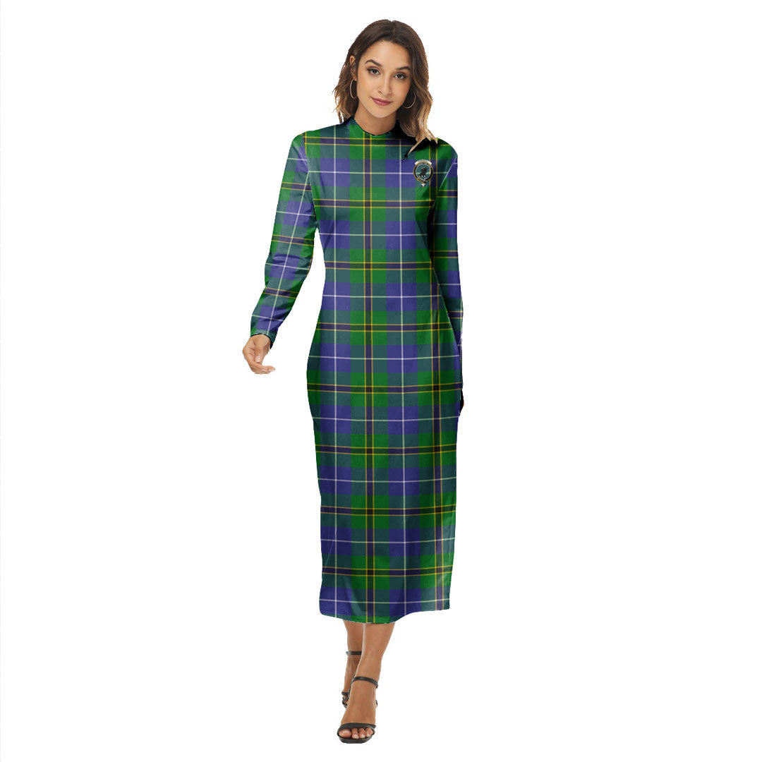 Turnbull Hunting Tartan Crest Women's Hip Dress