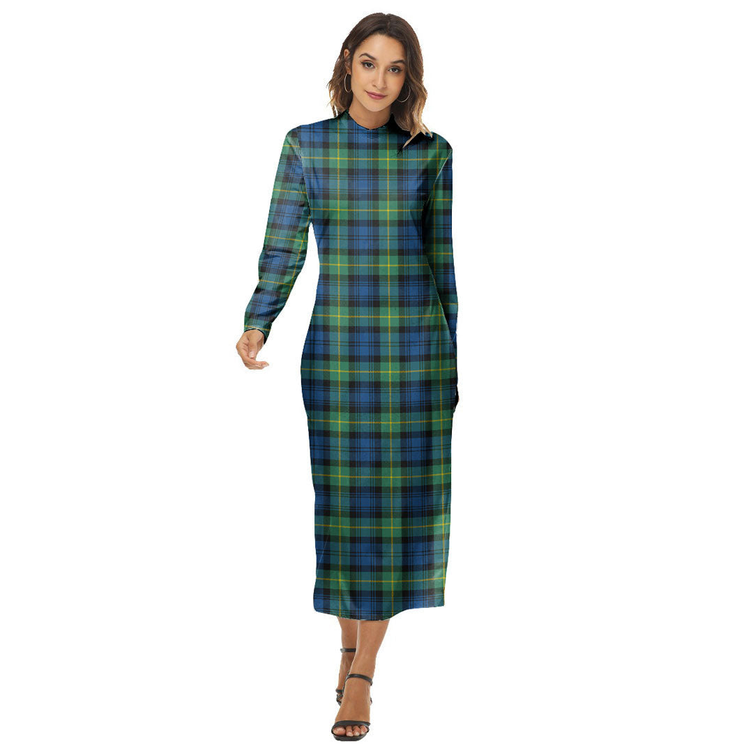 Gordon Ancient Tartan Plaid Women's Hip Dress