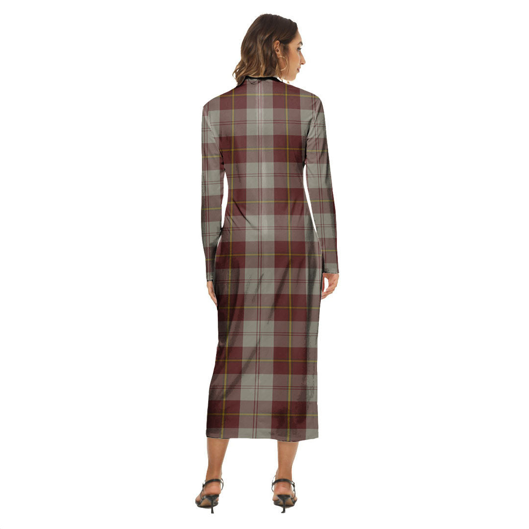 Cunningham Burgundy Dancers Tartan Crest Women's Hip Dress