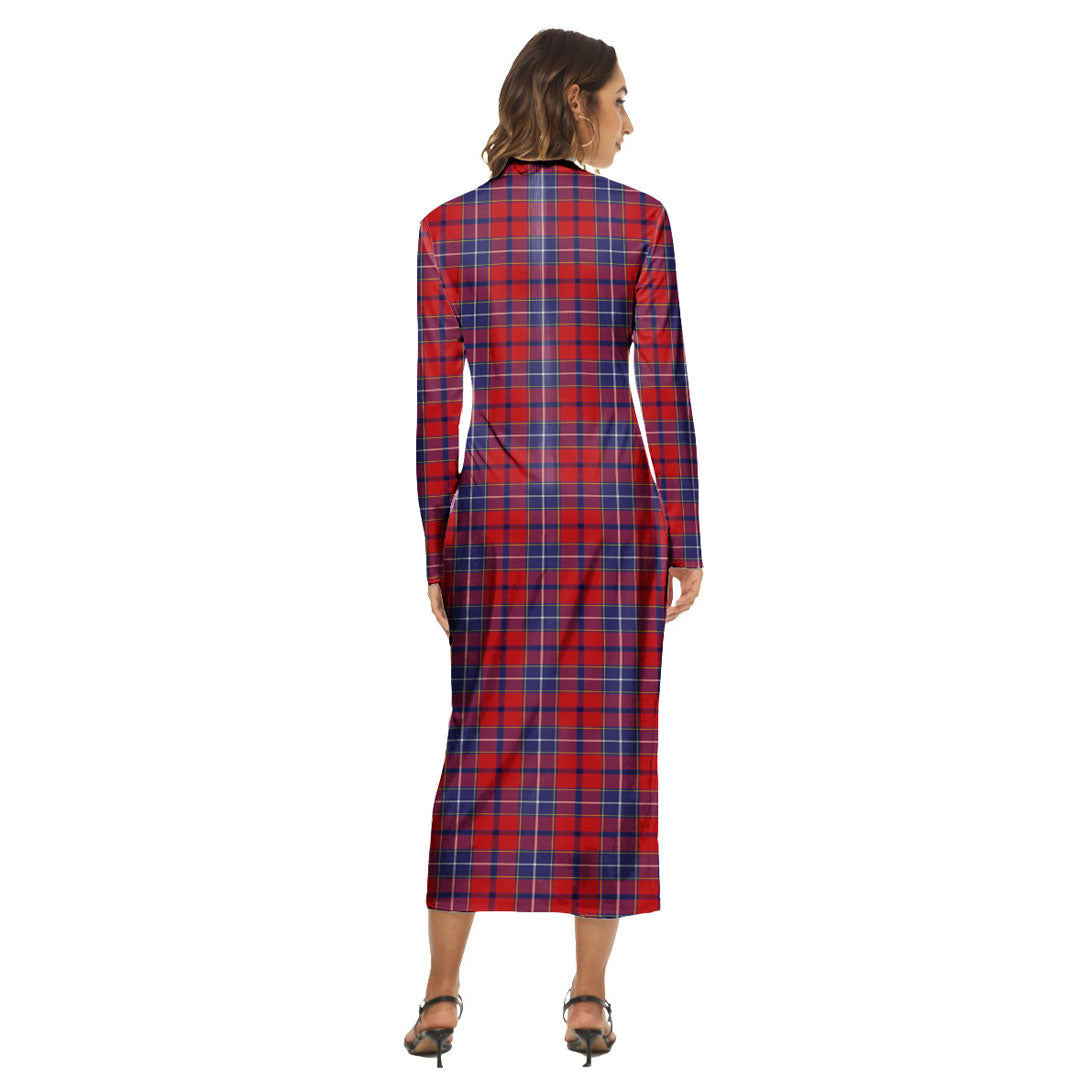 Wishart Dress Tartan Plaid Women's Hip Dress