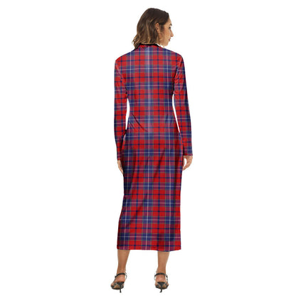 Wishart Dress Tartan Plaid Women's Hip Dress