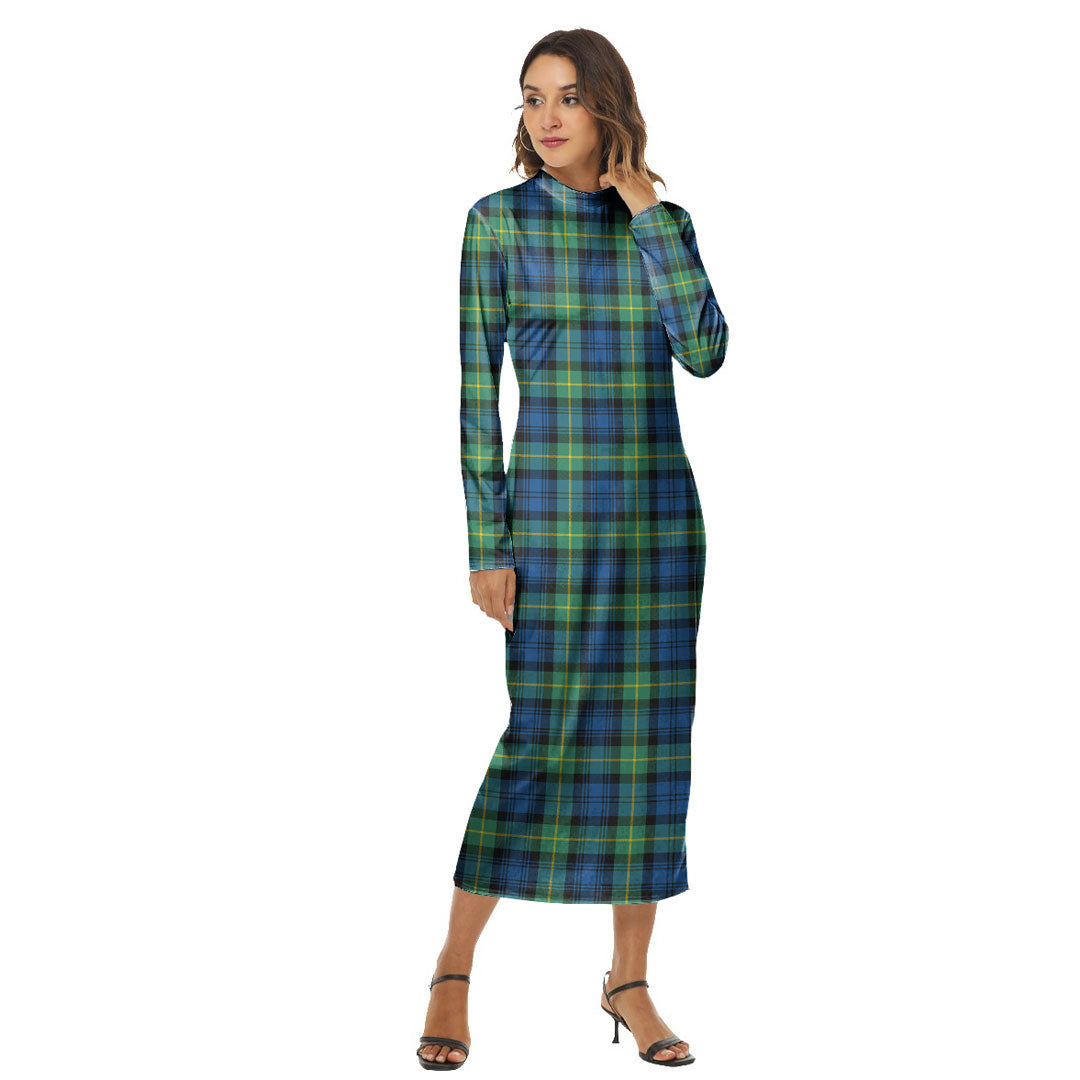 Gordon Ancient Tartan Plaid Women's Hip Dress