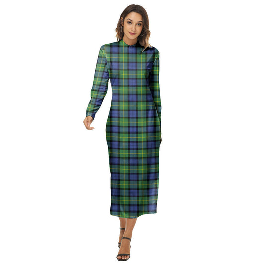 Gordon Old Ancient Tartan Plaid Women's Hip Dress