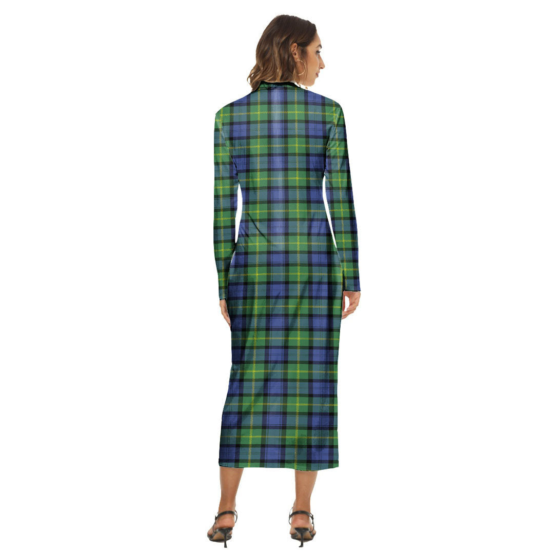 Gordon Old Ancient Tartan Plaid Women's Hip Dress