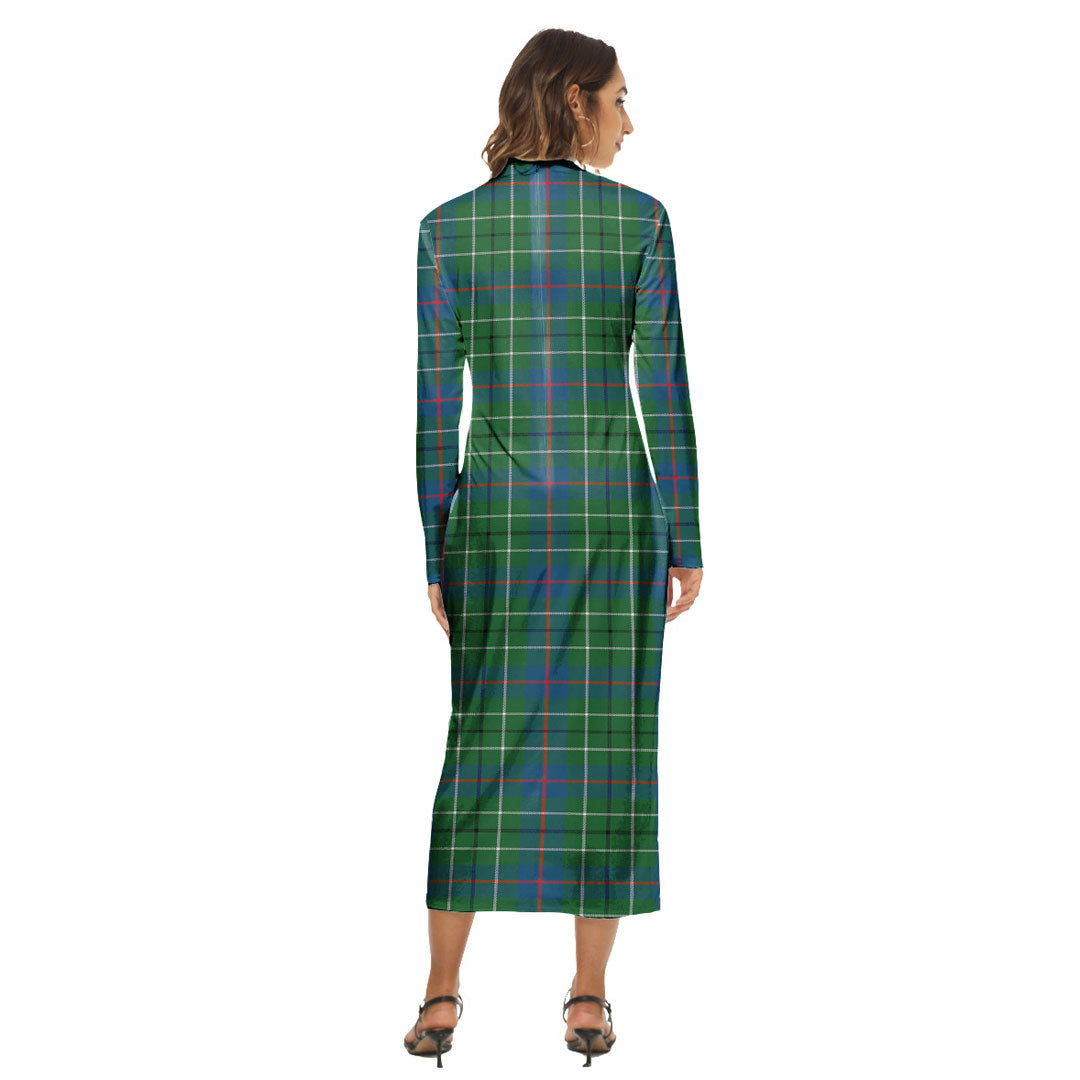 Duncan Ancient Tartan Plaid Women's Hip Dress