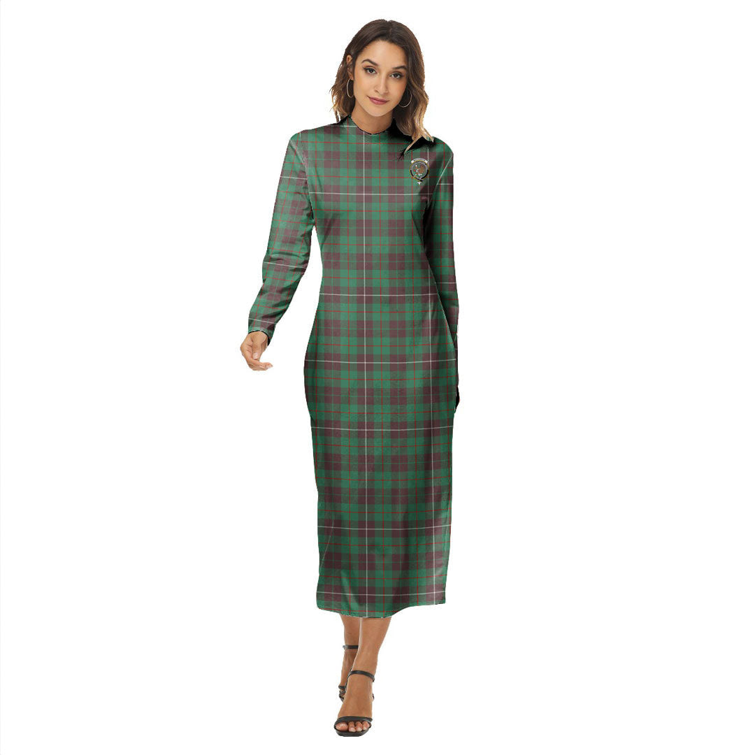 MacKinnon Hunting Ancient Tartan Crest Women's Hip Dress