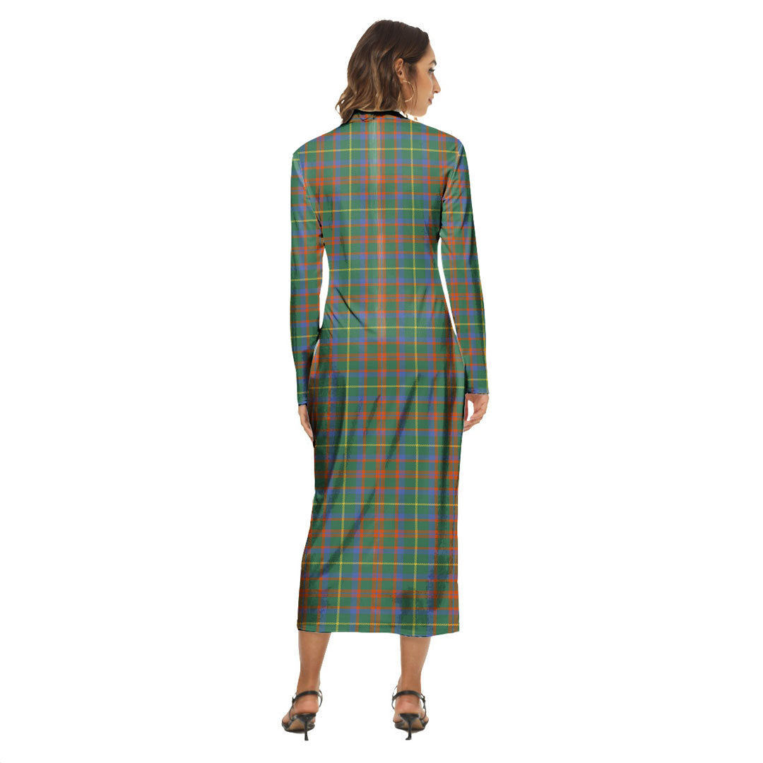 MacKintosh Hunting Ancient Tartan Crest Women's Hip Dress