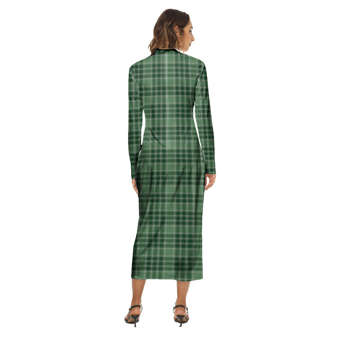 MacDonald Lord of the Isles Hunting Tartan Crest Women's Hip Dress