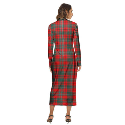 Cumming Modern Tartan Plaid Women's Hip Dress