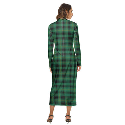 MacArthur Ancient Tartan Plaid Women's Hip Dress