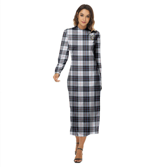 MacRae Dress Modern Tartan Crest Women's Hip Dress