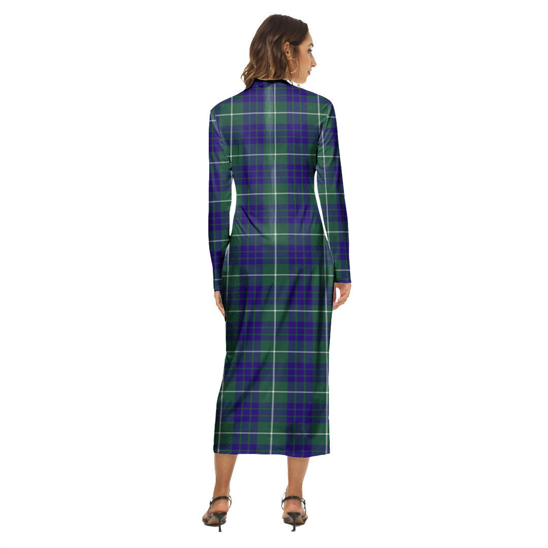 Hamilton Hunting Modern Tartan Crest Women's Hip Dress