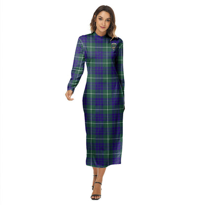 Hamilton Hunting Modern Tartan Crest Women's Hip Dress