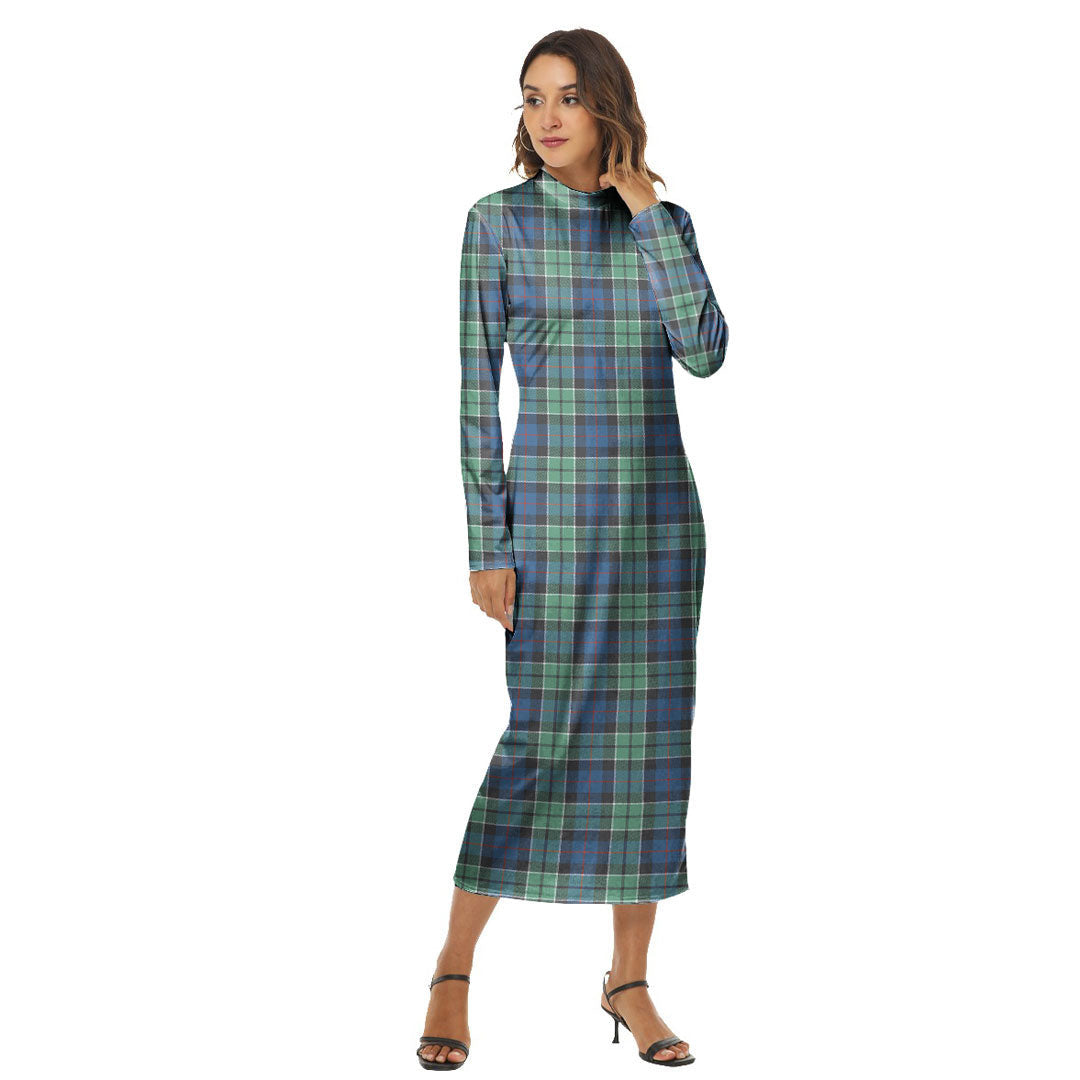 Leslie Hunting Ancient Tartan Plaid Women's Hip Dress