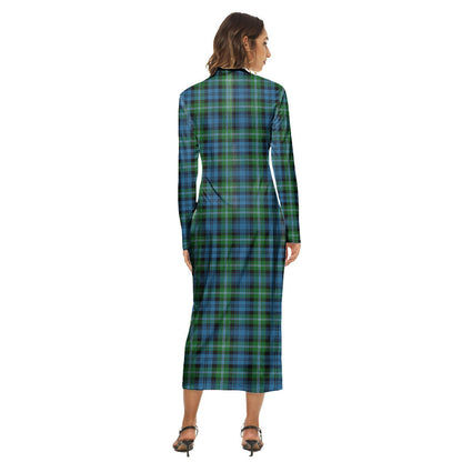 Lyon Tartan Plaid Tartan Plaid Women's Hip Dress