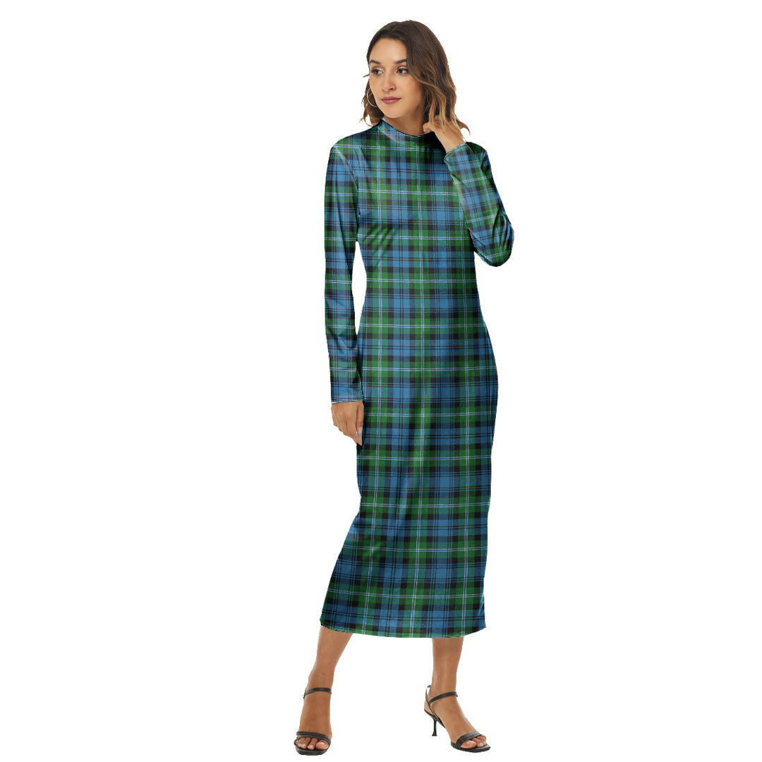 Lyon Tartan Plaid Tartan Plaid Women's Hip Dress