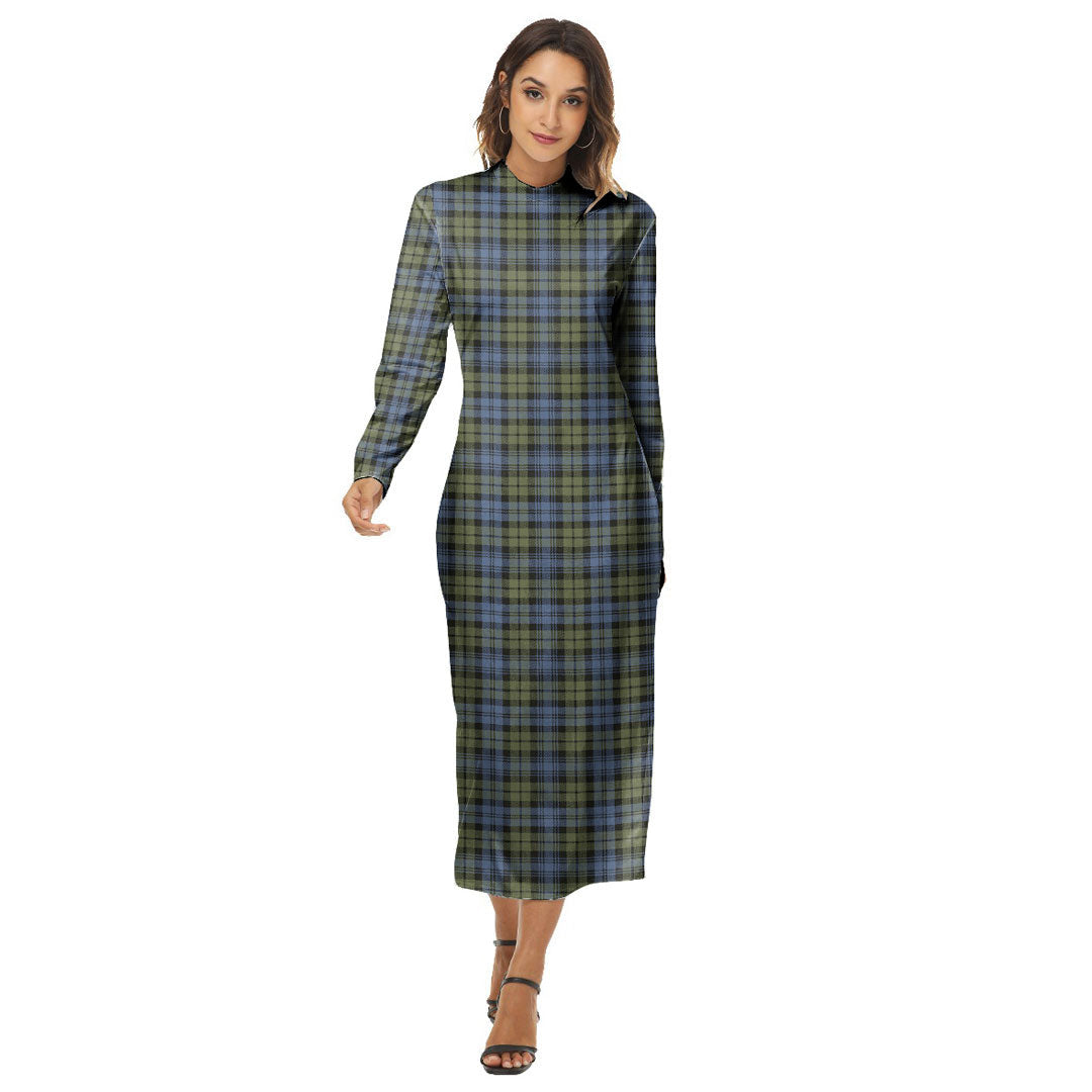 Campbell Faded Tartan Plaid Women's Hip Dress