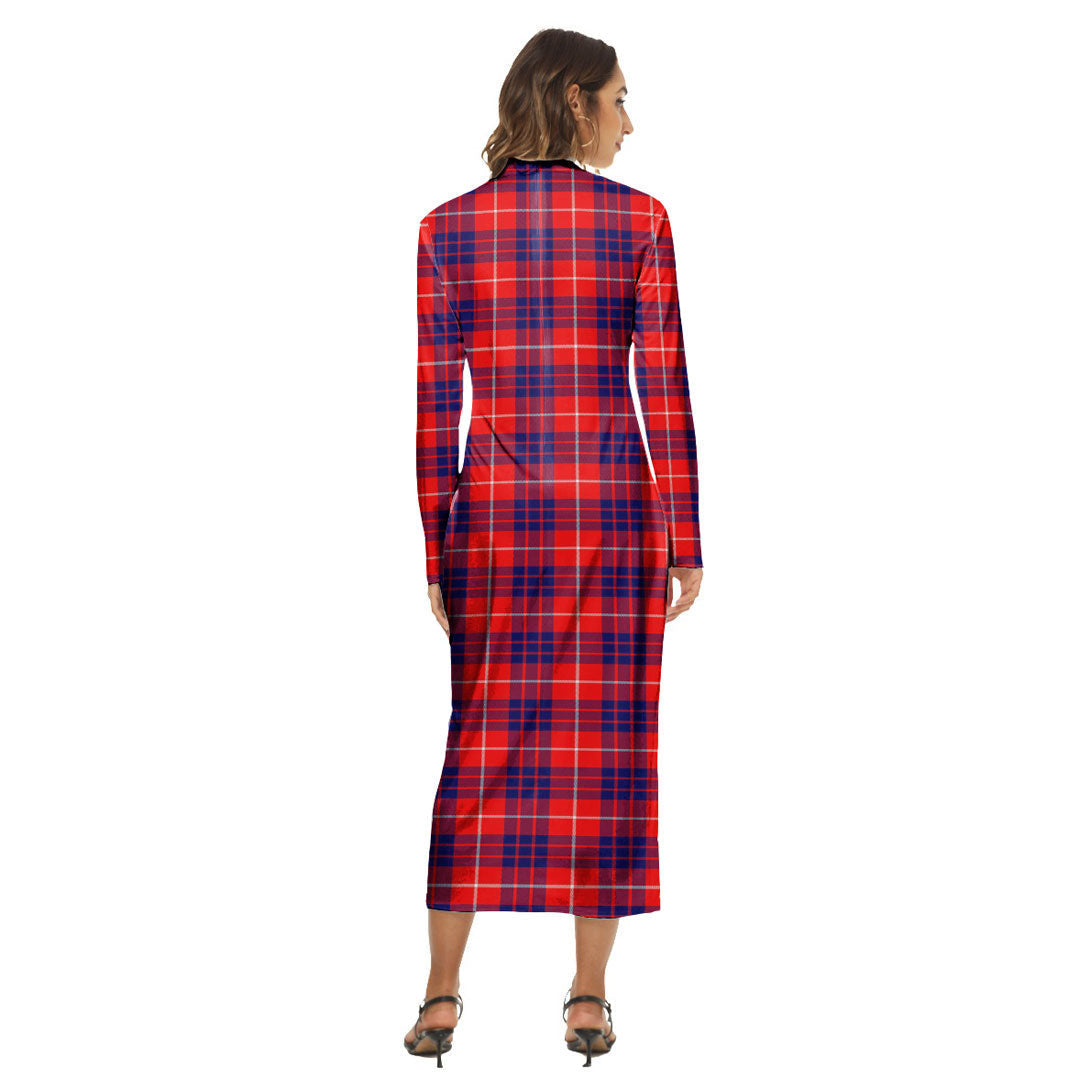 Hamilton Modern Tartan Plaid Women's Hip Dress