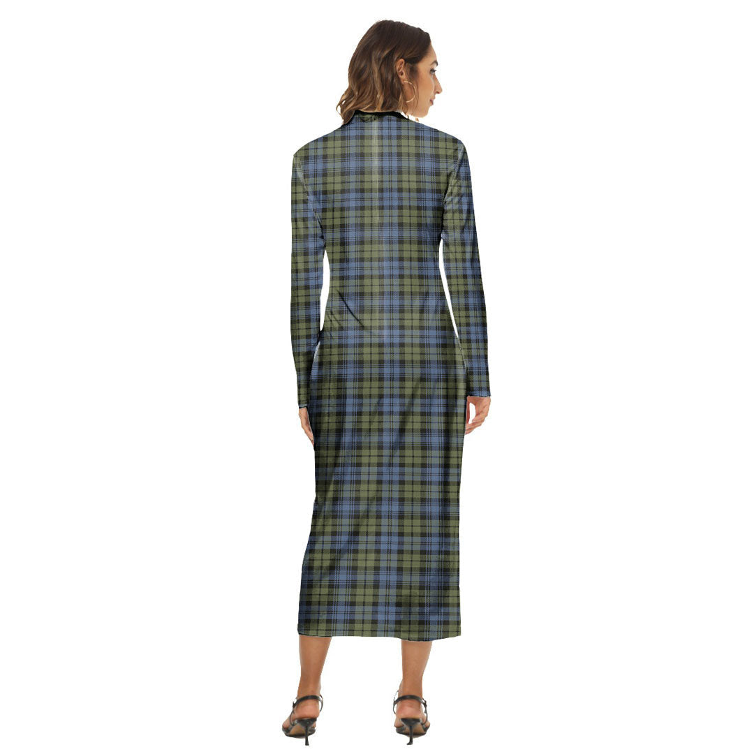 Campbell Faded Tartan Plaid Women's Hip Dress