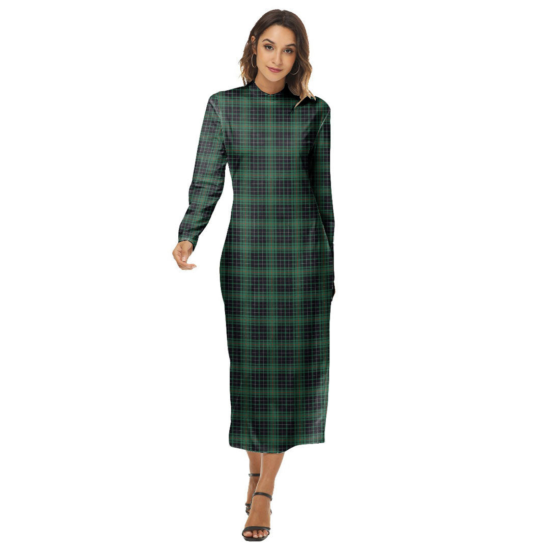 MacAulay Hunting Ancient Tartan Plaid Women's Hip Dress