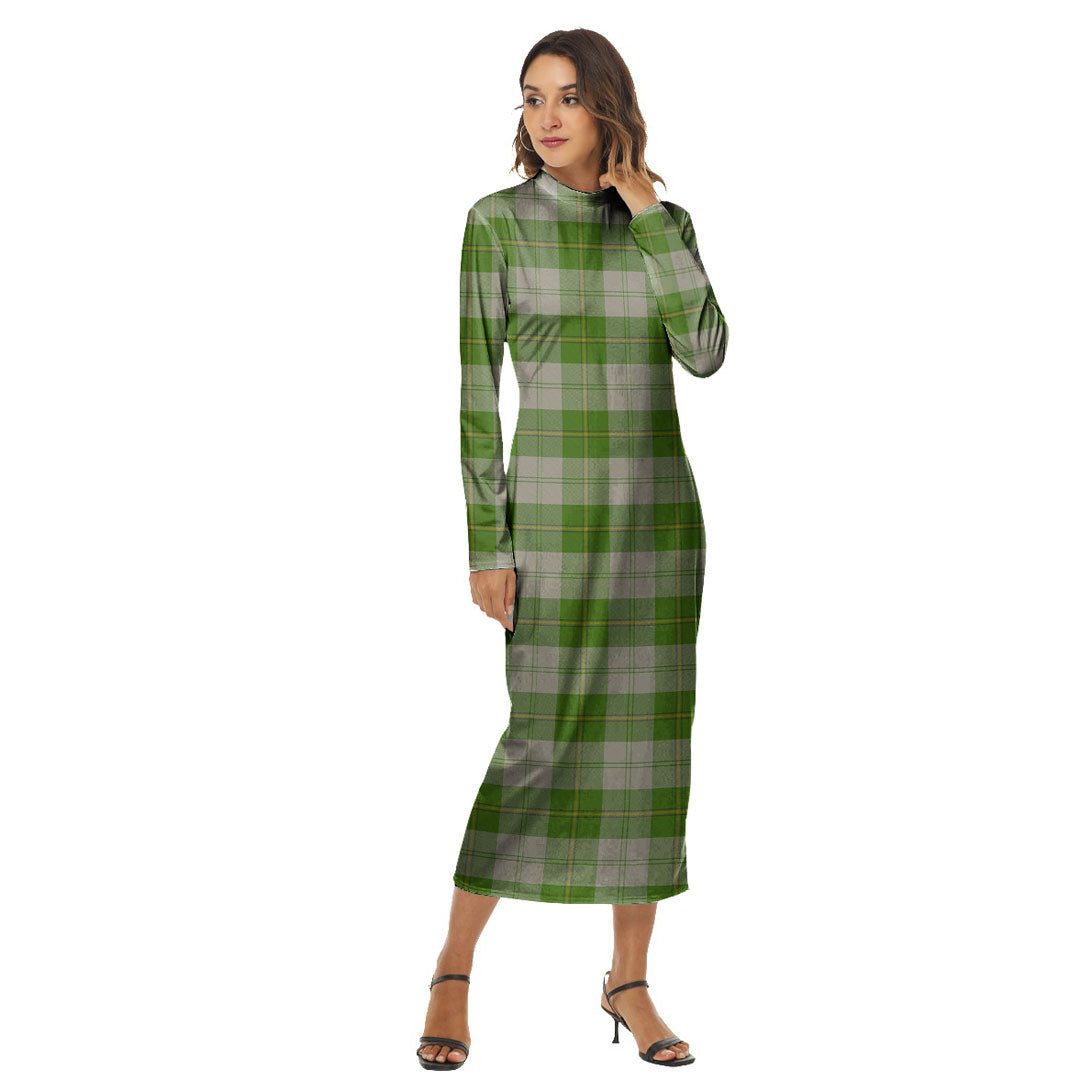 Cunningham Dress Green Dancers Tartan Plaid Women's Hip Dress