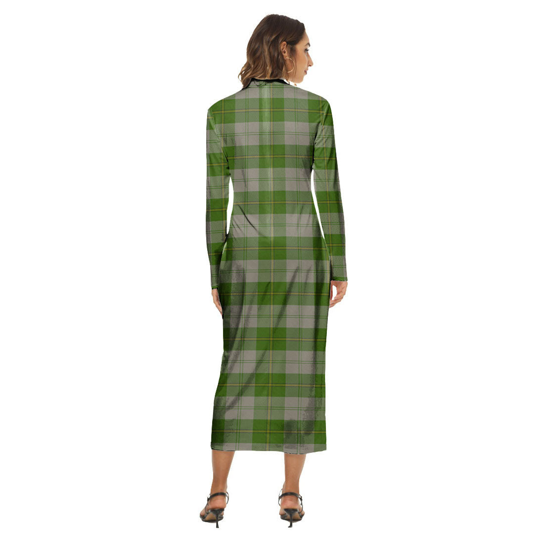 Cunningham Dress Green Dancers Tartan Plaid Women's Hip Dress