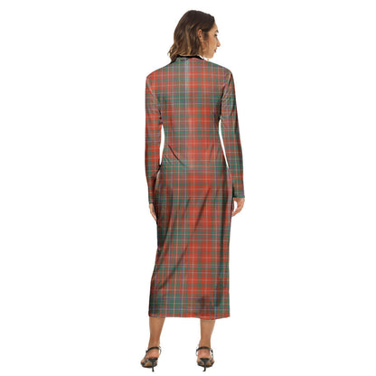 MacDougall Ancient Tartan Plaid Women's Hip Dress