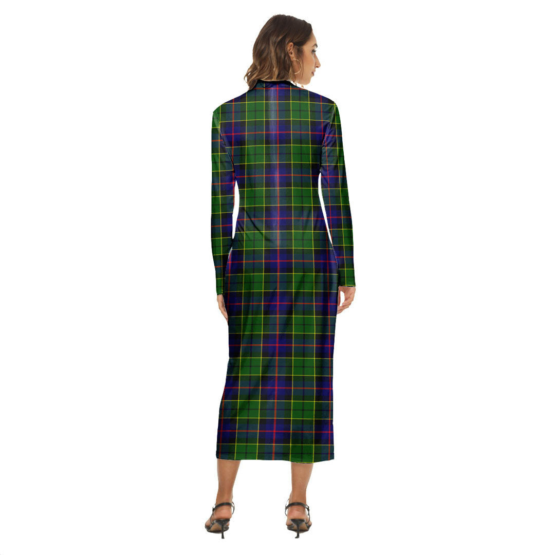 Forsyth Modern Tartan Crest Women's Hip Dress