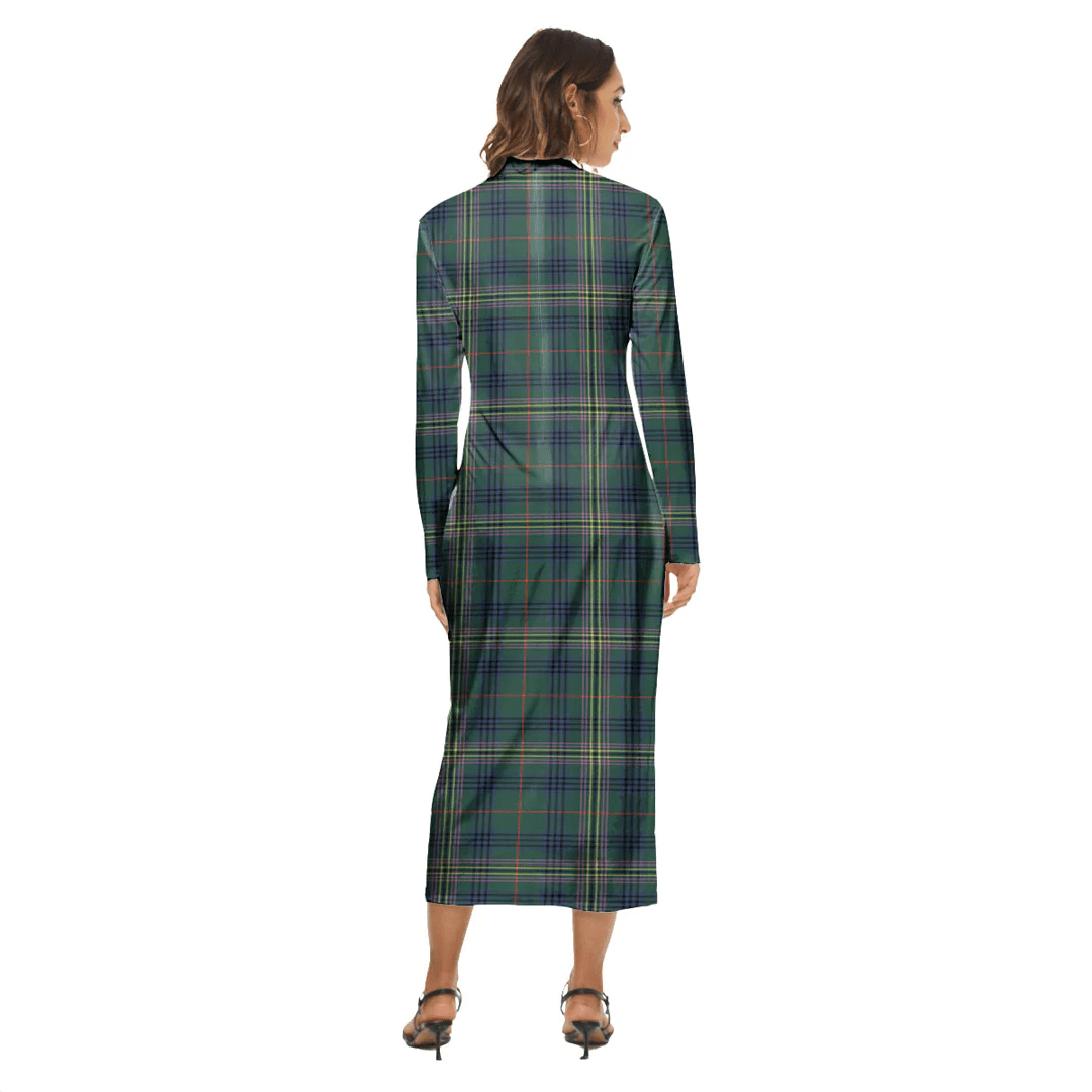 Kennedy Modern Tartan Crest Women's Hip Dress