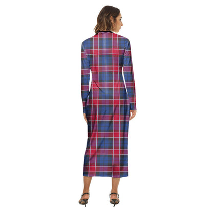 Graham of Menteith Red Tartan Crest Women's Hip Dress